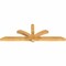 Ekena Millwork Redmond Rough Sawn Timber Gable Bracket, Western Red Cedar, 84"W x 28"H x 4"D x 4"F, 8/12 Pitch GBW084X28X0404RED00RWR - alternate 2